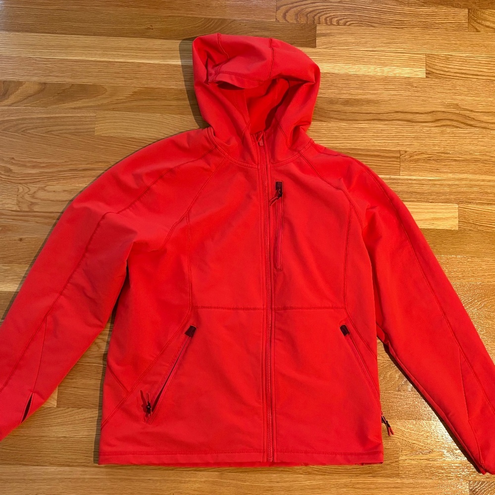 All-In-Motion red/orange hooded activewear jacket